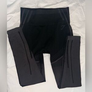 Gymshark seamless geo black leggings